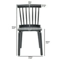 thumbnail image 2 of Hassch Set of 2 Dining Chairs, Modern Wood Side Chair, Kitchen Chair for Living Room, Black, 2 of 7
