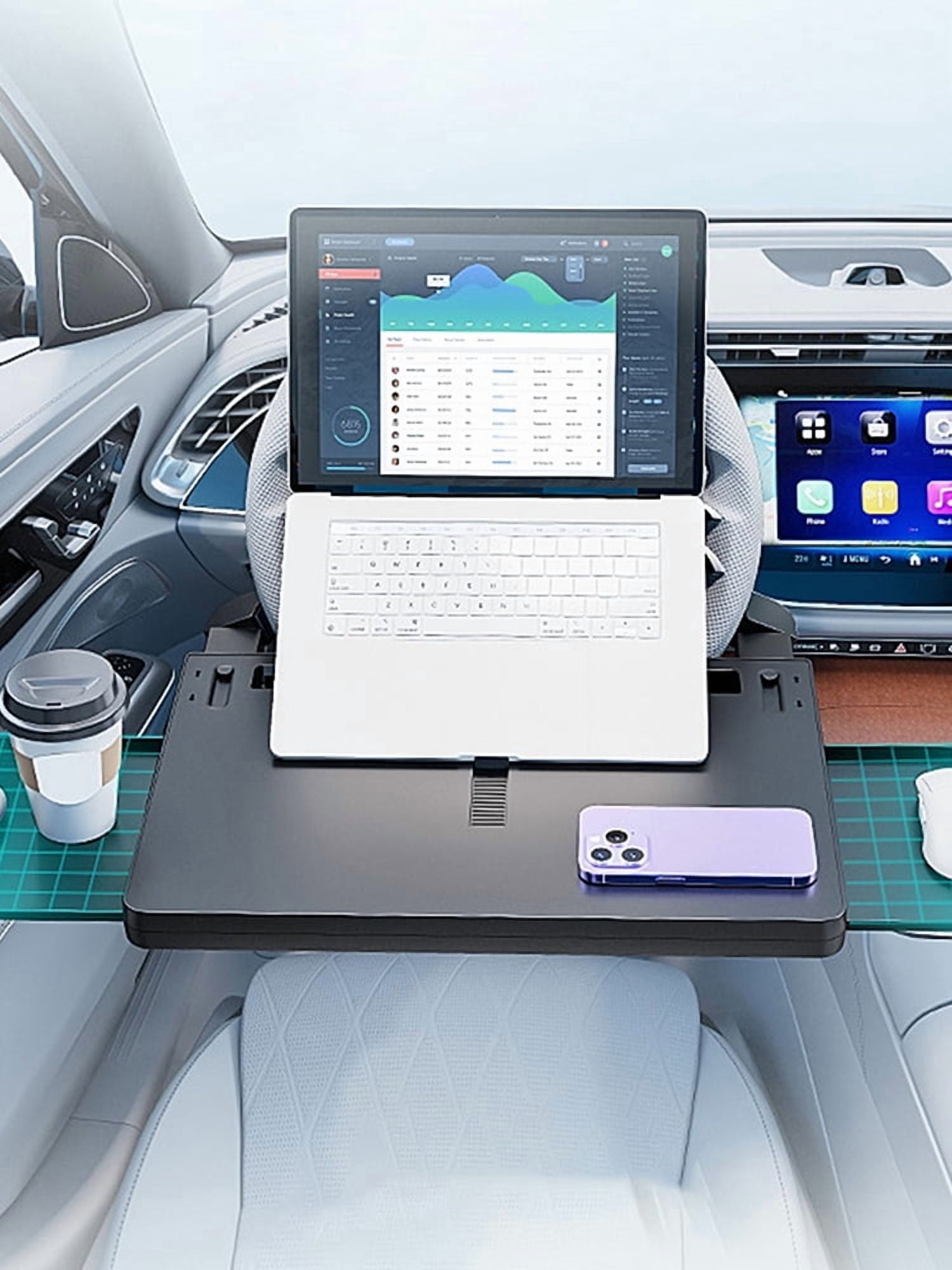 golytefs Car Steering Wheel Tray Car Desk for Eating Food Drink And Writing Laptop Work