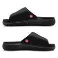 thumbnail image 2 of Unisex ISlide Black Detroit Pistons Minimalistic Motive Slide Sandals, 2 of 5