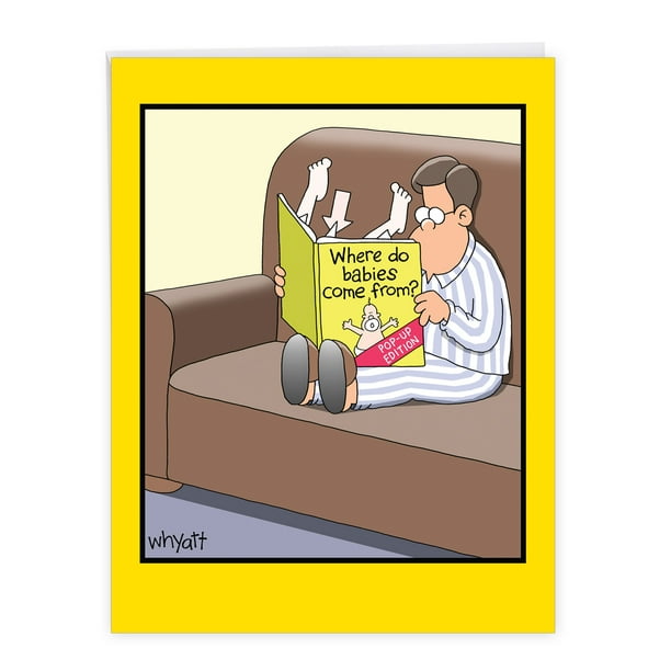 1 Large Funny Newborn Baby Greeting Card ( x 11 Inch) - Where Babies Come From Baby J8277 1 Large Funny Newborn Baby Greeting Card ( x 11 Inch) - Where Babies Come From Baby J8277