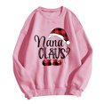 thumbnail image 3 of LSLJS Womens Tops Liquidation, Mode Femme T-Shirt à Manches Longues Col Rond, Blouse Ample Imprimée/rose, (m), 3 of 3
