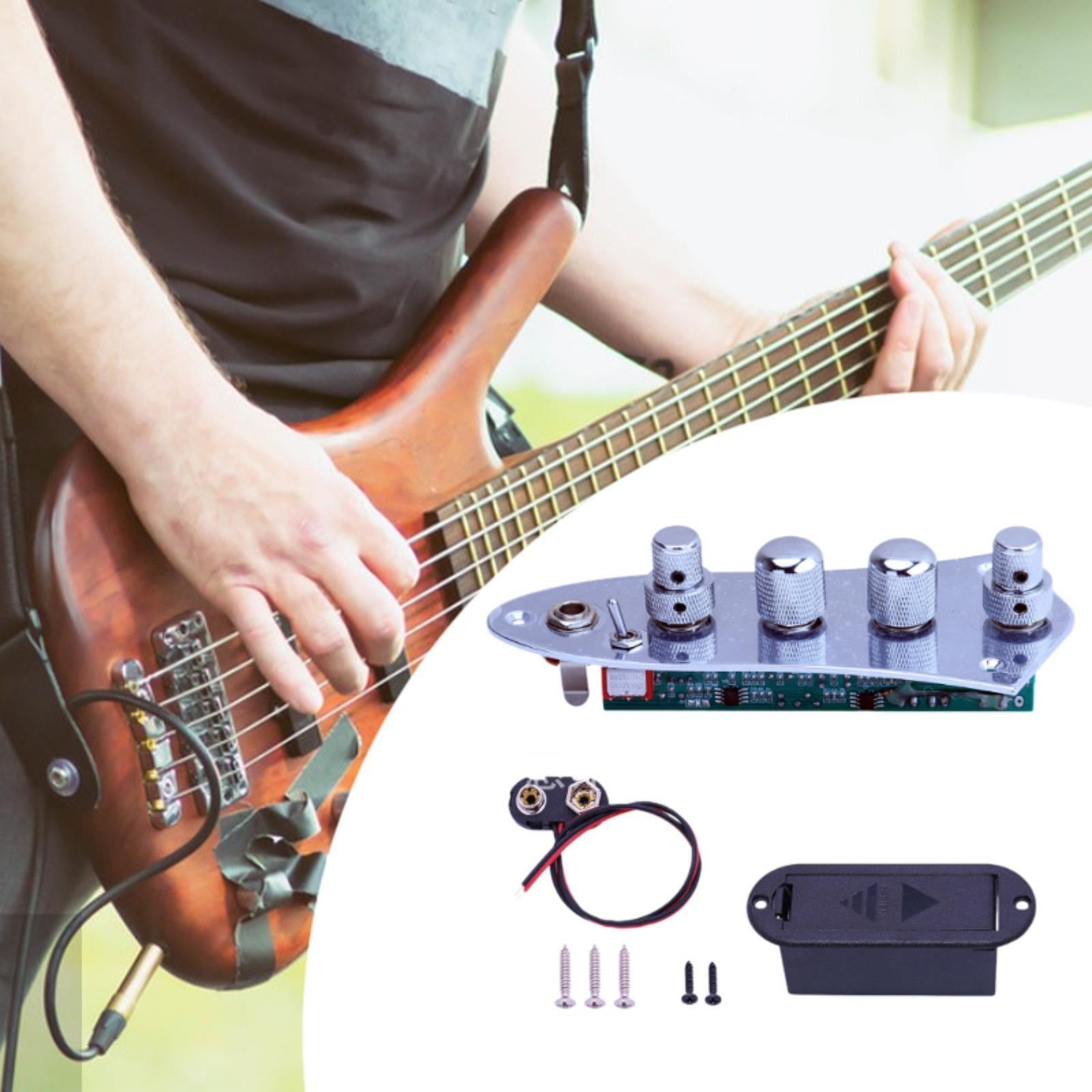 LeeQinersw Fully Loaded Control Plate and Switch Knob Loaded Bass Control Board with Wiring