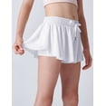 thumbnail image 5 of 5-12T Girls Flowy Shorts with Spandex Liner 2-in-1 Youth Butterfly Skirts for Fitness, Running, Sports, 5 of 7