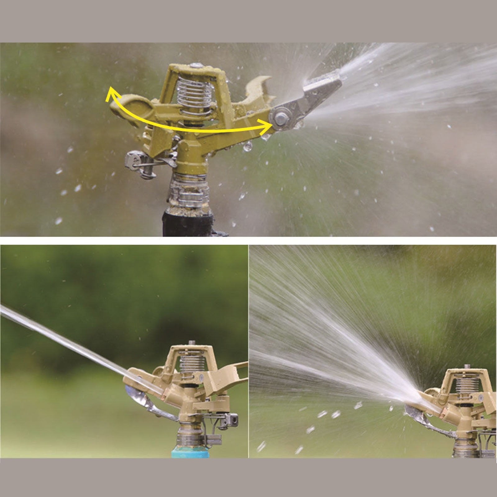 LLDYYDS Tripod Sprinkler Automatic Rotating Sprinkler with Stainless Steel Tripod Stand for 360-Degree Lawn Irrigation