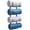 Black, variant on Bathroom Rolled Towel Rack: 4-Tier Wall Mounted Towel Storage Holder, Hanging Organizer for Towels, Blankets, Large Bath Sheets, Space Saving in RV, Closet, Toilet, Cabinet, Silver