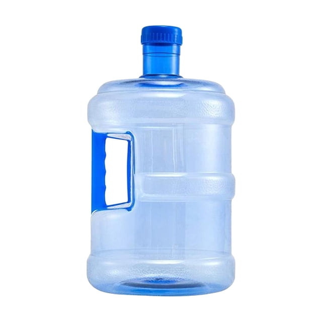 Almencla Reusable Water Bottle Container Water Jug Easy Grip Empty Pet Leakproof Portable for Barbecue Car RV Ceremony Kitchen 7.5L