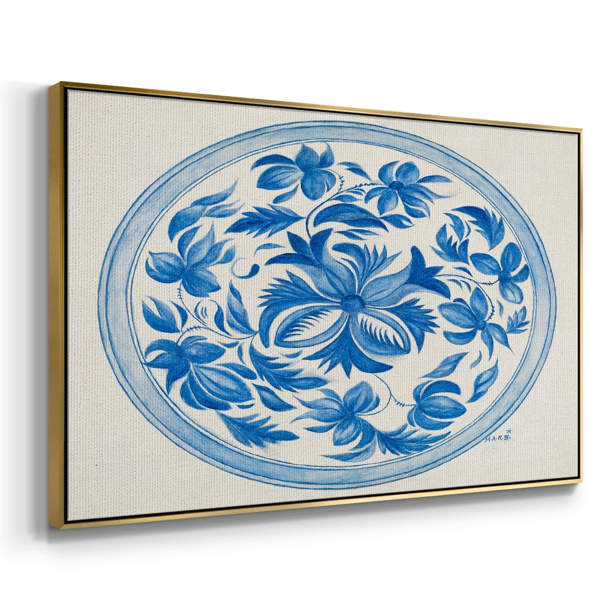 Vintage Landscape-CXXIII By Wexford Home Framed in Gold Wood Gallery Wrapped Canvas 17 in. x 25 in.