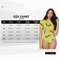 thumbnail image 4 of Picia Floral Squirrel Womens One Piece Swimsuits Modest Tummy Control Bathing Suits Lace Up Slimming Swim Suit-Large, 4 of 9