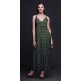 thumbnail image 5 of Bimba Block Printed Adjustable Spaghetti Strap Long Maxi Dress Summer Beachwear-X-Small, 5 of 6