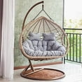 thumbnail image 4 of Steel Hanging Chair Chain with 2 Carabiners, Heavy Duty Porch Swing Hammock Kit,for Swings(66cm), 4 of 7
