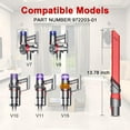 thumbnail image 3 of Crevice Tool Vacuum Attachment Compatible with Dy*son V7,V8,V11,Cyclone V10,V15 Detect,V12 Detect Slim,Digital Slim,Outsize Cordless Vacuum Cleaner Quick-Release Crevice Head Gap Tool, 3 of 6