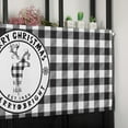 thumbnail image 6 of Merry Christmas Christmas Kitchen Curtain Valance, Window Curtain Valance Rod Pocket, 1 Panel Valances Window Treatment for Living Room Bedroom Bathroom Cafe Xmas (54x18 Reindeer Black Buffalo Plaid), 6 of 6