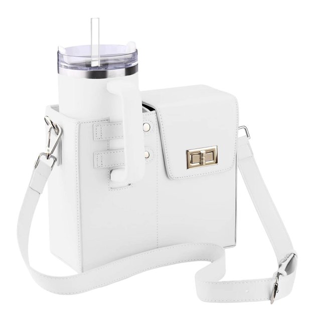 Aodebiao Sac de Rangement pour Gobelet d'Eau Portable Extérieur, Sac Porte-Gobelet Bandoulière, Sac de Rangement Multifonctionnel, Sac de Rangement Portable Extérieur, Sac pour Bouteille d'Eau Portable avec Bandoulière Réglable