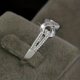 thumbnail image 3 of 1pc Infinity Symbol Ring - Elegant Platinum Rhinestone Design for Women, 3 of 4