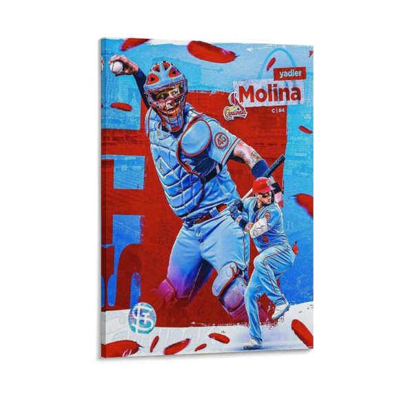 Yadier Molina Baseball Poster Canvas Boutique Poster Wall Art Decoration Artworks Picture Print Poster Wall Art Painting Canvas Gift Decor Home Posters Decorative 08x12inch(20x30cm)