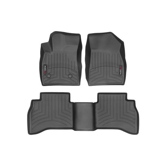 WeatherTech Custom Fit FloorLiners compatible with 2021-2026 Chevrolet TrailBlazer - 1st & 2nd Row, Black