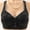 Black, variant on DuoJiaJ Bras for Older Women Front Closure Push up Bra No Underwire Bra Snaps Adjustable Strap Breathable Bras Beige