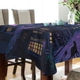 thumbnail image 4 of Yayeee Tablecloths for Rectangular Tables 54 x 72 inch Party Table Cover, Purple Street, 4 of 6