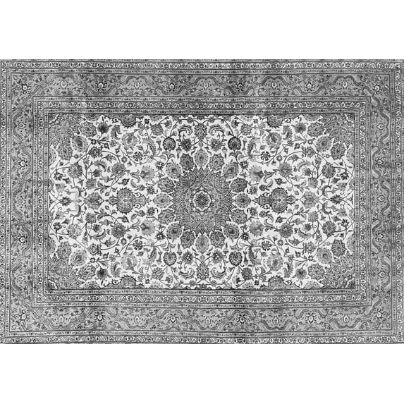 Ahgly Company Indoor Rectangle Persian Gray Traditional Area Rugs, 8' x 10'