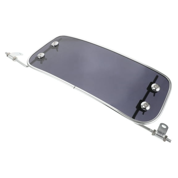HINTRMENT Scooter Windshield Universal Motorcycle Wind Deflector Pc Iron 1 Pcs 15.6X6.3X0.2in