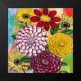 thumbnail image 2 of Robertson, Walter 12x12 Black Modern Framed Museum Art Print Titled - Vibrant Florals, 2 of 5