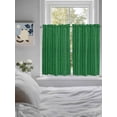 thumbnail image 3 of Retro Green Bathroom Window Curtain, Vintage Rustic Plants Trees Lines Pattern Light Filtering Coffee Kitchen Curtains, Bedroom Living Room Curtains 2 Panel 84"x54", 3 of 6