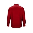 thumbnail image 7 of Button Down Shirts for Men Long Sleeve Business Casual Tops Chest Pocket Regular Fit Office Dress Blouse (5XL, Red), 7 of 7