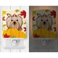 thumbnail image 2 of Caroline's Treasures BB2010CNL Yorkie Yorkishire Terrier Thanksgiving Ceramic Night Light, 6x4x3", multicolor, 2 of 2