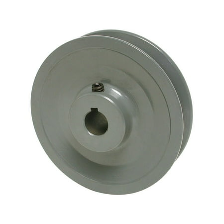 Heavy Duty Cast Iron Pulleys - Dial 4-1/8 in. H x 4 in. W Cast Iron Gray Variable Motor Pulley