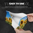 thumbnail image 3 of Logiee Sky Golden Sunflower Field B Print Tissue Box Cover,Stylish Tissue Box Holder Decorative Tissue Cover for Bathroom Toilet Bedroom Living Room Table Desk Office, 3 of 7