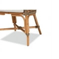 thumbnail image 6 of Baxton Studio Kyle Modern Bohemian Natural Brown Woven Rattan Dining Side Chair With Cushion, 6 of 7