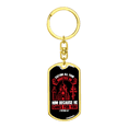 thumbnail image 4 of He Cares For You Red 1 Peter 5:7 Stainless Steel or 18k Gold Premium Swivel Dog Tag Keychain, 4 of 16