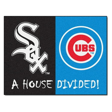 Red Sox Rugs - MLB - White Sox - Cubs House Divided Rug 33.75