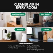 PuroAir 130i Air Purifiers for Home Large Rooms - Covers 600 Sq Ft