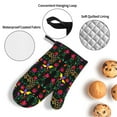 thumbnail image 3 of Pofeuu Mexican Flower 2 Print Oven Mitts and Pot Holders 4 pcs Set,High Heat Resistant 500 Degree Extra Thicken Long Kitchen Cotton Oven Glove for Cooking, 3 of 6