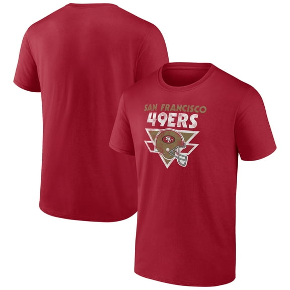 Men's Scarlet San Francisco 49ers Retro Helmet T-Shirt