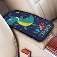 thumbnail image 2 of Bingfone Car Four-Season Universal Armrest Box Mat,Car Armrest Seat Cover Soft Leather Waterproof Armrest Cover Center Console Mat-Dinosau Space Explorer, 2 of 7