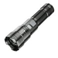 thumbnail image 2 of Super Bright LED Flashlight Rechargeable USB | LCD Battery Display, Zoomable 3 Modes | Waterproof Aluminum Alloy, 1800mAh Portable Handheld Torch, Black, 17.3cm, 2 of 9