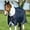 Navy (Red/Blue Trim), variant on Amigo Bravo 12 Original Pony Turnout Blanket (250g Medium), Navy (Turquoise/Aqua Trim), Size: 54