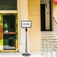 thumbnail image 4 of HERFIER Commercial Stanchion Sign Frame Sign Holder For Crowd Control Stainless Stanchion Sign Holder 13.36x12.58x2.75in, 4 of 8
