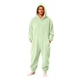 thumbnail image 2 of FAHXNVB Men's Hooded Onesie Pajamas Lightweight Fuzzy Fleece Zip Up Jumpsuit Long Sleeve Lounge One Piece Pjs with Pocket S-XXL, 2 of 7