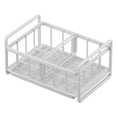 thumbnail image 2 of Soporte multiusos para esponjas de cocina, escurridor, organizador, almacenamiento para grifo blanco, 2 of 8