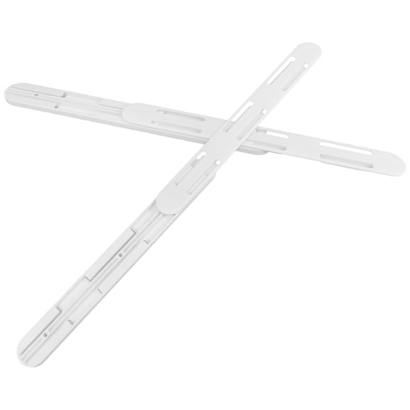 Toyvian 2-Pack White Plastic Drawer Slide Rails for Cabinets, Mechanism for Home and Office Storage Solutions