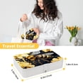 thumbnail image 5 of Honeybee Jewelry Organizer Box: PU Leather, with Removable Compartment, Portable - Jewelry Box and Organizer Box, 5 of 6
