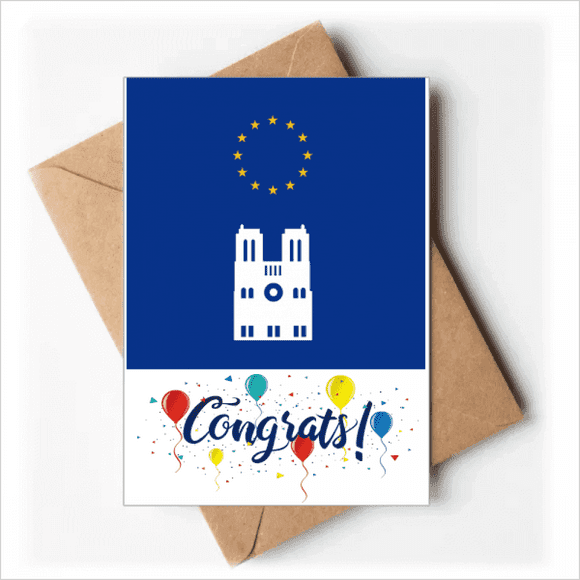 Cartes de Mariage Drapeau Français Félicitations Enveloppes de Vœux