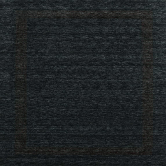 Ahgly Company Indoor Square Contemporary Gunmetal Green Abstract Area Rugs, 6' Square