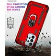 thumbnail image 4 of Grade Drop Impact for Samsung Galaxy A23 5G Case 360 Metal Rotating Ring Kickstand Holder  Heavy Duty Shockproof Case for Galaxy A23 5G Phone Case (Red), 4 of 16