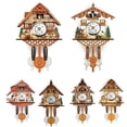 thumbnail image 2 of HomeCozy Antique Wooden Hanging Cuckoo Wall Time Alarm Clock Home Living Room Decoration, 2 of 7