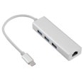 thumbnail image 1 of USB 3.0 HUB Type C to Ethernet RJ45 Gigabit LAN 3 Port Adapter, 1 of 4