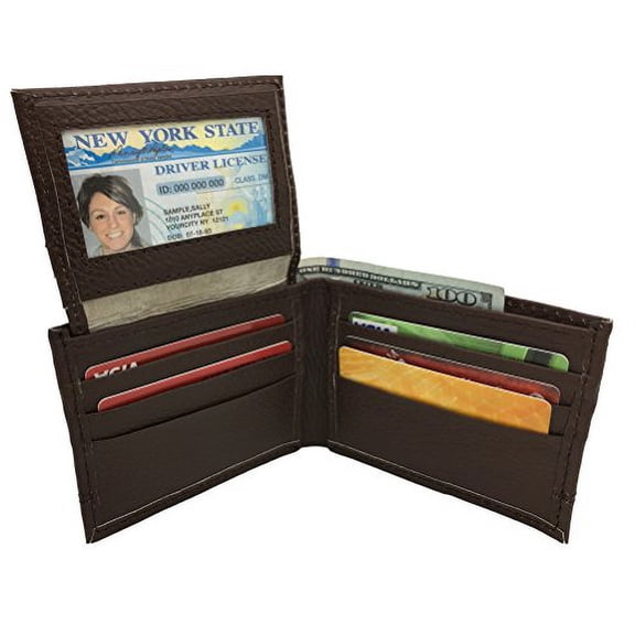 AVIMA Premium Soft Leather Hand Crafted Bifold Wallet for Men- With ID Window